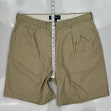 Polo By Ralph Lauren Chino Shorts - 36W 7L Beige Polyester Blend