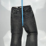 Levis Flared Jeans - 27W UK 8 Grey Denim