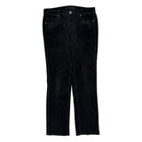 Calvin Klein Jeans Cord Trousers - 33″ Waist Black Cotton