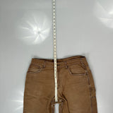 Carhartt Carpenter Trousers - 34W 32L Brown Cotton