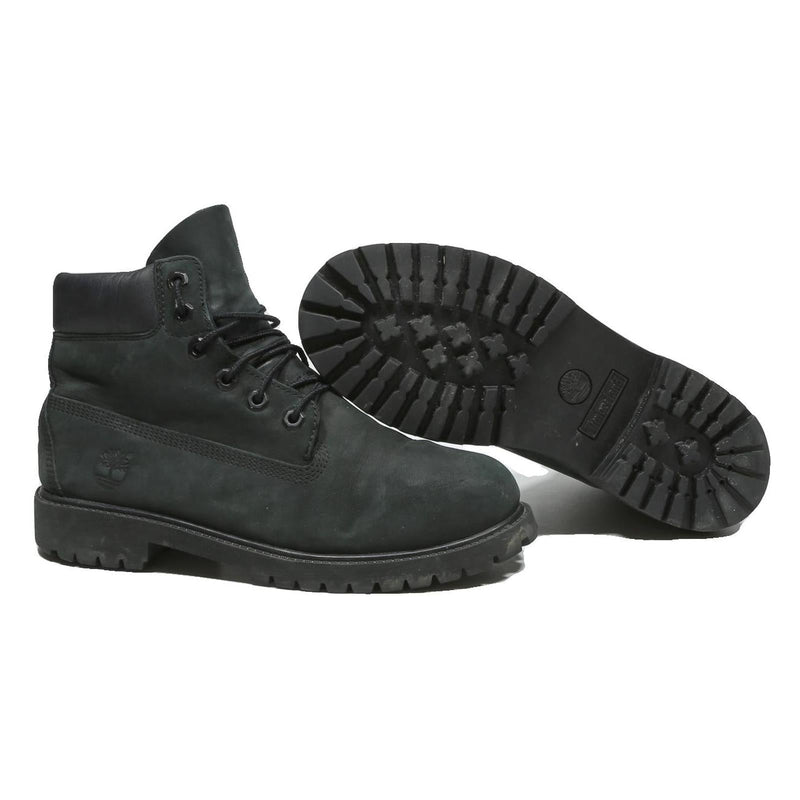 TIMBERLAND Mens Black Leather Ankle Boots UK 5.5 Durable Outdoor Workwear