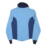 ADIDAS Womens Blue & Navy Zip Jacket S Polyester Blend Plain Sportswear