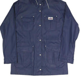 PENFIELD Womens Blue Jacket L Polyester Blend Plain Hooded Zip Outdoor Casual