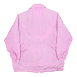 LOOK & BUY Womens Pink Casual Zip Jacket L Polyester Blend Lightweight