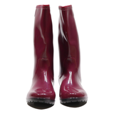 UGG Wellie Boots Pink Synthetic Womens UK 5