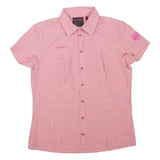 MAMMUT Womens Pink Check Shirt S Outdoor Hiking Performance Breathable
