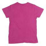 ELLESSE Womens Pink Cotton Graphic T-Shirt S Short Sleeve Crew Neck Casual