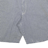 DICKIES Mens Blue & White Striped Casual Cotton Blend Shorts XL W38 Workwear