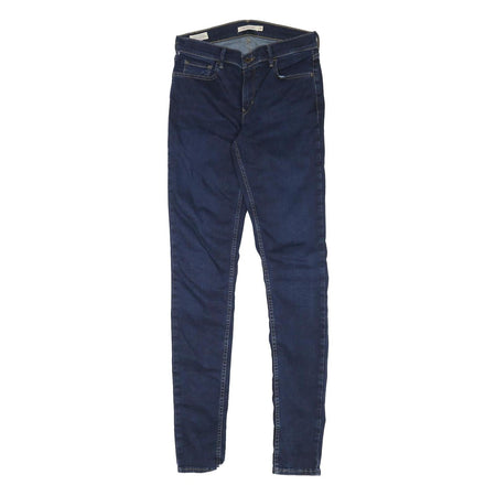 LEVI'S 710 Womens Jeans Blue Slim Skinny Denim Medium W27 L33 Stylish Stretch