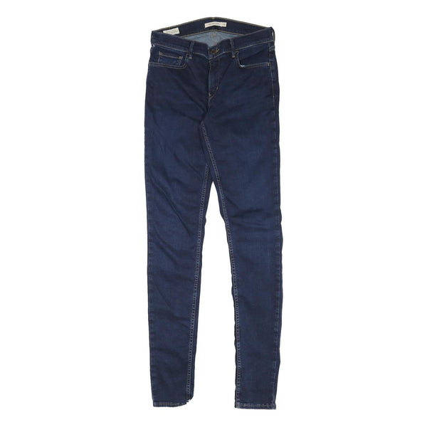 LEVI'S 710 Womens Jeans Blue Slim Skinny Denim Medium W27 L33 Stylish Stretch