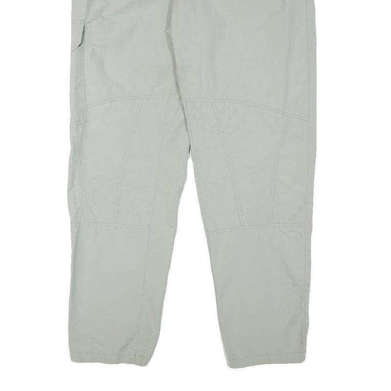 ALLSPORT Mens Relaxed Beige Trousers W36 L30 Zip Closure Casual Comfort