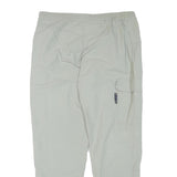 ALLSPORT Mens Relaxed Beige Trousers W36 L30 Zip Closure Casual Comfort