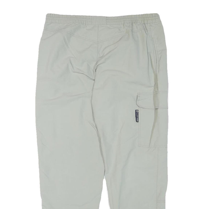 ALLSPORT Mens Relaxed Beige Trousers W36 L30 Zip Closure Casual Comfort