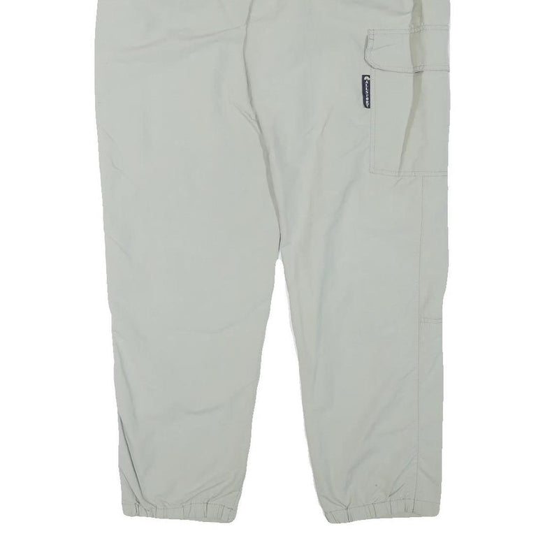 ALLSPORT Mens Relaxed Beige Trousers W36 L30 Zip Closure Casual Comfort