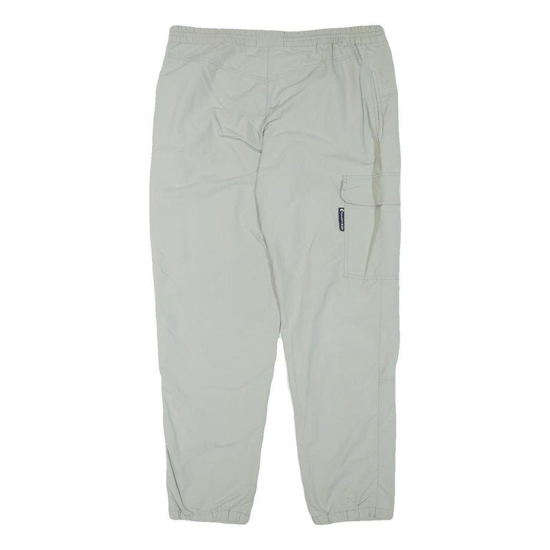 ALLSPORT Mens Relaxed Beige Trousers W36 L30 Zip Closure Casual Comfort