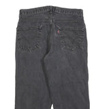 LEVI'S Womens 550 Straight Black Relaxed Straight Denim Medium W34 L24 Relaxed