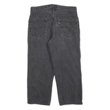LEVI'S Womens 550 Straight Black Relaxed Straight Denim Medium W34 L24 Relaxed