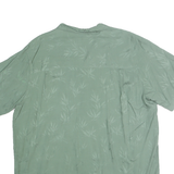 MOLOKAI SURF VINTAGE Mens Green Rayon Shirt XL Tropical Leaf Print Relaxed Fit
