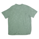 MOLOKAI SURF VINTAGE Mens Green Rayon Shirt XL Tropical Leaf Print Relaxed Fit