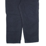 CARHARTT Mens Cotton Blend Navy Blue Regular Fit Straight Trousers W42 L30