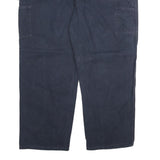CARHARTT Mens Cotton Blend Navy Blue Regular Fit Straight Trousers W42 L30