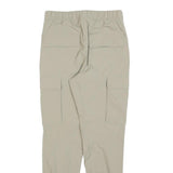 H&M Womens Beige Slim Tapered Cargo Trousers W26 L28 Drawstring Pocketed