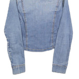 LEE Womens Blue Denim Jacket S Cotton Button Plain Classic Fit Stylish