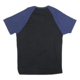 TRUE RELIGION Mens Black & Blue Graphic T-Shirt XL Short Sleeve Crew Neck