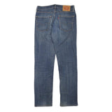 LEVI'S 514 Mens Slim Jeans Denim Medium W30 L32 Classic Cotton Blend Zip