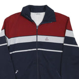 LOFFLER Mens Navy & Red Colourblock Track Jacket S Polyester Blend Zip