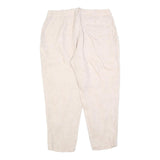 HOBBS LONDON Womens Linen Beige Relaxed Tapered Trousers W30 L24 Casual Summer