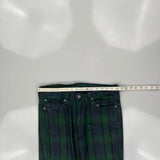 Levis Checked Jeans - 32W 30L Blue Cotton