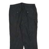 WEEKEND MAX MARA Womens Linen Black Regular Straight Trousers W32 L28