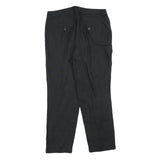WEEKEND MAX MARA Womens Linen Black Regular Straight Trousers W32 L28