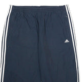 ADIDAS Mens Navy Blue Casual Shorts XL W36 Polyester Blend Elastic Waist