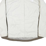 THE NORTH FACE Womens White & Taupe Polyester Blend Zip Jacket 2XL Outdoor