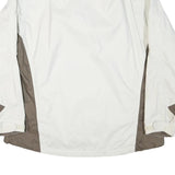 THE NORTH FACE Womens White & Taupe Polyester Blend Zip Jacket 2XL Outdoor