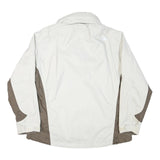 THE NORTH FACE Womens White & Taupe Polyester Blend Zip Jacket 2XL Outdoor