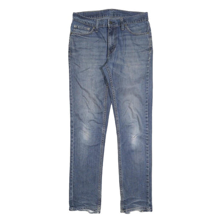 LEVI'S 511 Slim Mens Jeans Blue Cotton Blend Slim Skinny Denim W30 L32