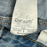 Carhartt Carpenter Jeans - 38W 30L Blue Cotton