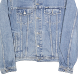 CITY JEANS Mens Blue Denim Jacket M Cotton Button Classic Casual Denim