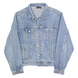 CITY JEANS Mens Blue Denim Jacket M Cotton Button Classic Casual Denim
