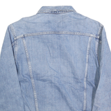 CITY JEANS Mens Blue Denim Jacket M Cotton Button Classic Casual Denim