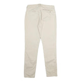 TOMMY HILFIGER Womens Cotton Blend Beige Slim Trousers W29 L29 Casual