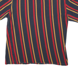 KARL KANI Mens Blue & Red Striped T-Shirt L Short Sleeve Crew Neck Casual