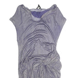 ALL SAINTS Womens Lilac Purple Dress Cotton Blend Shift Short Sleeve UK S Casual