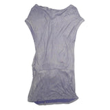 ALL SAINTS Womens Lilac Purple Dress Cotton Blend Shift Short Sleeve UK S Casual