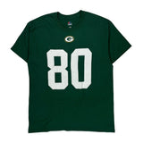 Green Bay Packers Majestic Nfl Football Shirt - Large Green Cotton