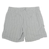 CALVIN KLEIN JEANS Womens Shorts Grey Casual L W32 Button Pocket Checked Cotton