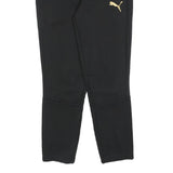 PUMA Boys Joggers Black & Gold Slim Tapered L W30 L28 Sportswear Casual